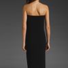 Tibi Matte Strapless Dress in Black - Lyst