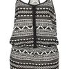 Topshop Black Aztec Jersey Playsuit in Black - Lyst