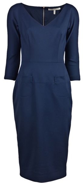Victoria Beckham Vneck Dress - Lyst