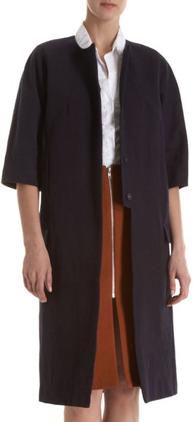 Acne Cropped Sleeve Coat - Lyst