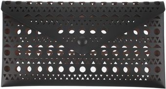  Micro Perforated Calfskin Envelop Clutch 