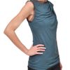 Amen Jersey Top Embroidered Flower and Lace Neckline in Blue - Lyst