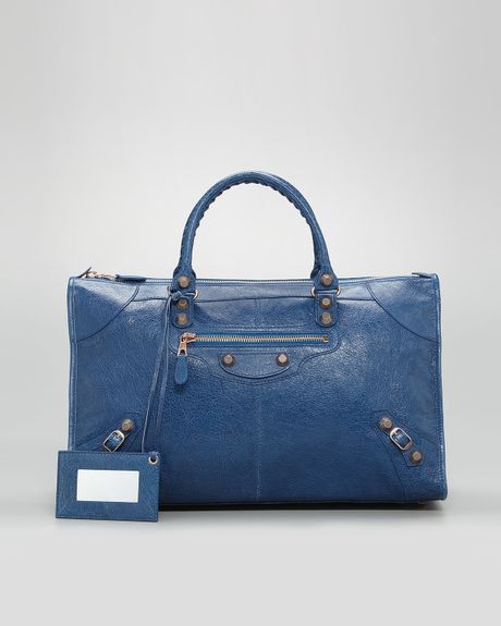 Balenciaga Giant 12 Rose Golden Work Bag Blue Cobalt in Blue (blue ... Balenciaga Giant 12 Rose Golden Work Bag Blue Cobalt in Blue (blue ...