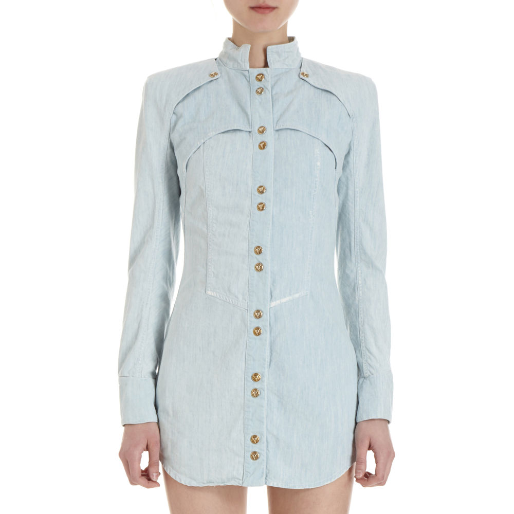 balmain shirt dress