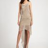 Bcbgmaxazria Silk Irina Gown in Beige (black) - Lyst