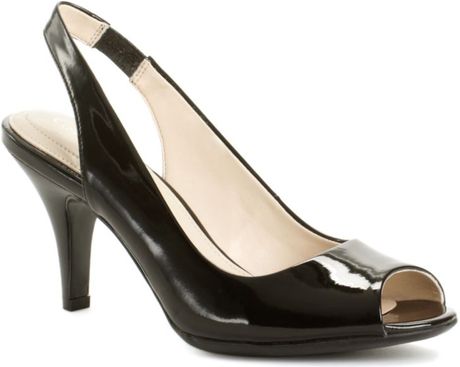 calvin klein black patent shoes