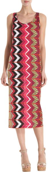  Printed Long Tank Dress 