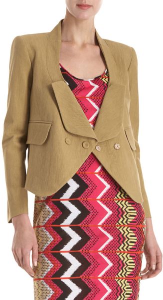 Carven Drop Collar Blazer - Lyst