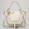 Chloé Small Marcie Shoulder Bag Dove in White - Lyst