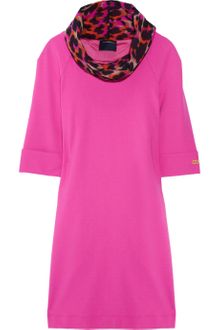 Class Roberto Cavalli Cowlneck Stretchjersey Dress - Lyst