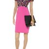 Class Roberto Cavalli Leopardprint Stretchjersey and Ponte Dress in Purple (fuchsia) - Lyst