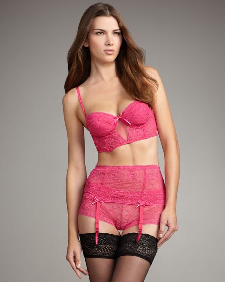 Cosabella Bellissima Cropped Bustier in Pink - Lyst