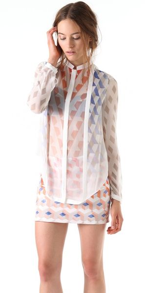 Dion Lee Print Mobius Shirt - Lyst