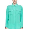 Equipment Signature Blouse  in Blue (aqua marine) - Lyst