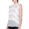 Givenchy Tiered Chiffon Blouse in White in White - Lyst