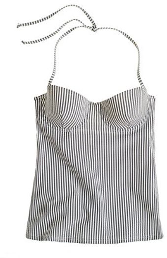  Seersucker Underwire Swing Tank Top 
