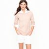 J.crew Linen Cableknit Sweater in Pink (heirloom pink) - Lyst