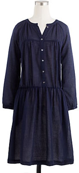 J.Crew Whisper Gauze Shell Seeker Dress - Lyst