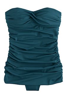 J.Crew Skirted Twist Bandeau Tank - Lyst