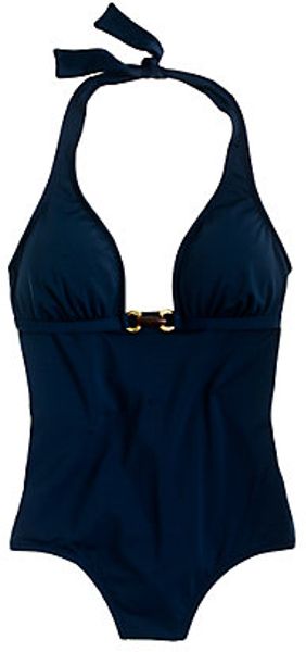 J.crew Luxe Amber Bar Tank in Blue (transatlantic blue) - Lyst