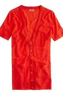 J.Crew Featherweight Cashmere Shortsleeve Cardigan - Lyst