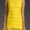 Juicy Couture Daisy Guipure Dress in Yellow - Lyst