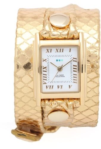 La Mer Collections Snake Simple Wrap Watch - Lyst