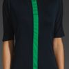 L.a.m.b. Runway Silk Maxi Dress in Navygreen in Blue (navy & green) - Lyst