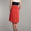Madam Rage Madam Rage Colour Block Dipped Hem Dress in Pink (coral) - Lyst