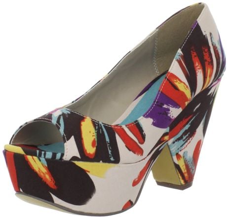 Michael Antonio Michael Antonio Womens Alura Wedge Sandal in Multicolor (brown floral print) - Lyst