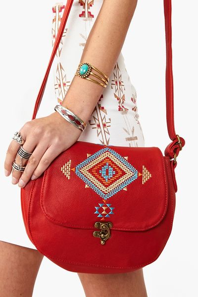 Nasty Gal Inca Crossbody Bag in Brown (red) - Lyst