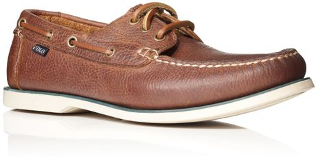 Polo Ralph Lauren Bienne Boat Shoe Laceups in Brown for Men