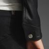 Rag & Bone The Jean Jacket W Leather Sleeves in Blue - Lyst