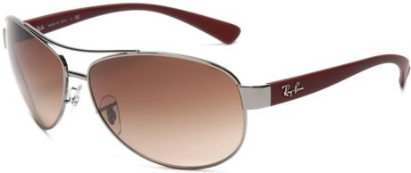 Ray-ban Rayban Mens Aviator Sunglasses in Brown for Men (red frame/brown gradient lens) - Lyst