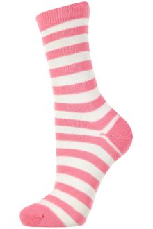 Topshop Sheer Stripe Ankle Socks - Lyst