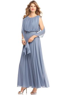 Alex Evenings Sleeveless Beaded Blouson Evening Gown - Lyst