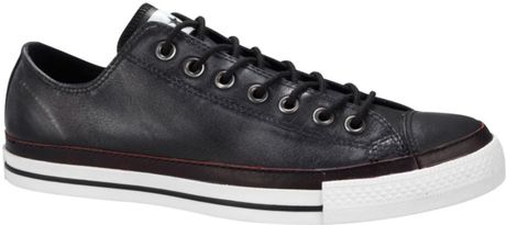 Converse Leather Oxford Sneakers in Gray for Men (black/grey) - Lyst