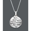 Eci Sterling Silver Mom Pendant in Silver - Lyst