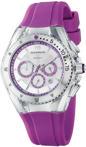 Eci Chronograph Cruise Original Lipstick Violet Silicone Strap Watch in Purple (violet) - Lyst