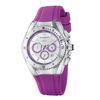 Eci Chronograph Cruise Original Lipstick Violet Silicone Strap Watch in Purple (violet) - Lyst
