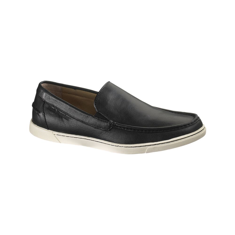 Hush PuppiesÂ® Winns Slip On Shoes in Black for Men (black leather)