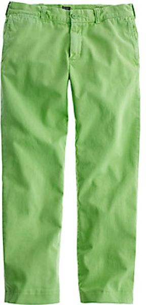 J.crew Stanton Pant  in Green for Men (apple green) - Lyst