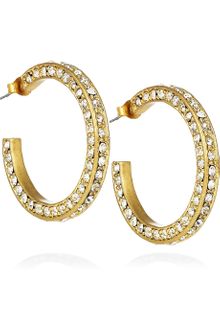 J.Crew Dottie Crystal Hoop Earrings - Lyst