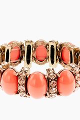 J.Crew Cabochon and Crystal Stretch Bracelet
