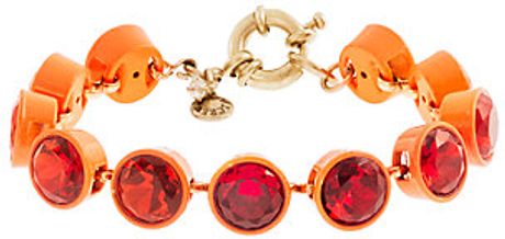 J.crew Small Crystal Brulée Bracelet in Red (vibrant flame) - Lyst