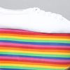 Jeffrey Campbell The Sporty Shoe in White Fabric and Rainbow in Multicolor (white) - Lyst