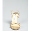 Jimmy Choo Gold Glitter India Sandals in Gold - Lyst