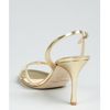 Jimmy Choo Gold Leather India Cross Strap Sandals in Gold - Lyst