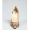 Jimmy Choo Nude Snake Print Leather Lilac Point Toe Pumps in Beige (nude) - Lyst