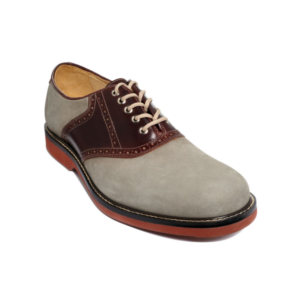 Johnston  Murphy Brennan Oxford Saddle Shoes in Brown for Men (grey ...